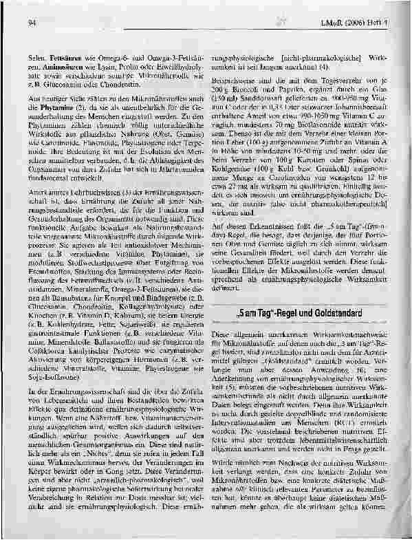 Vorschauseite 2: Maßstab für die Ermittlung der diätetischen Wirksamkeitgemäß § 14b (1) DiätVO