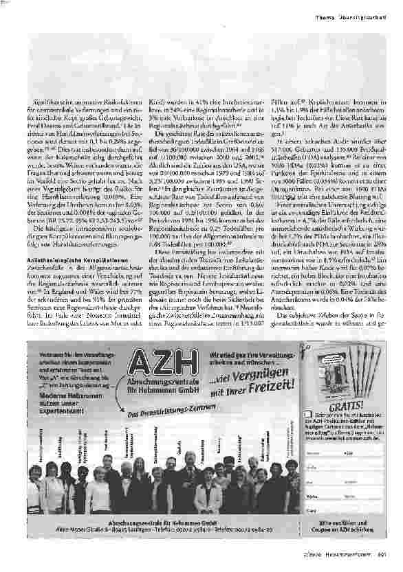 Vorschauseite 3: Mütterliche Komplikationen nach Sectio caesarea