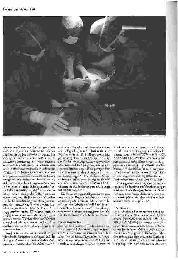 Vorschauseite 4: Mütterliche Komplikationen nach Sectio caesarea