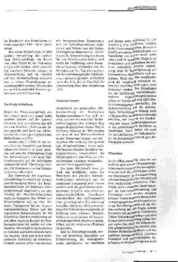 Vorschauseite 2: Gesundheitspolitische Ziele der Großen Koalition