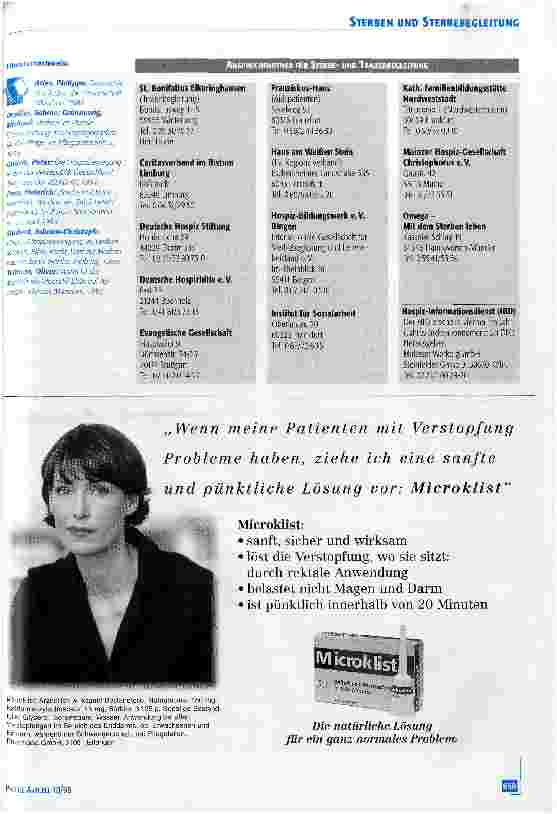 Vorschauseite 4: Sterbebegleitung und Hospizbewegung