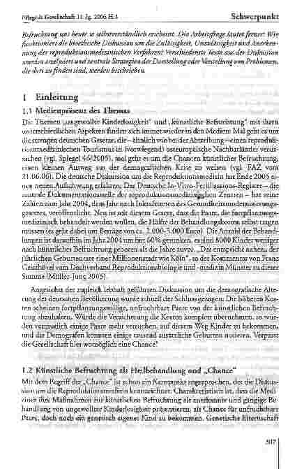 Vorschauseite 2: Der ethische Wert des eigenen Kindes. Eine Analyse der bioethischen Diskussion um ungewollte Kinderlosigkeit und Reproduktionsmedizin