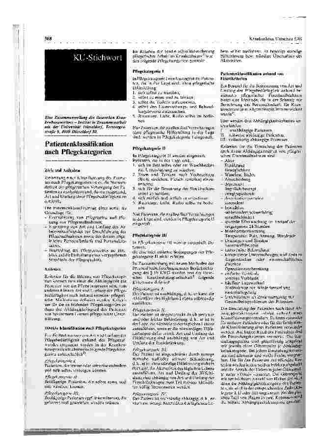 Vorschauseite 1: KU-Stichwort