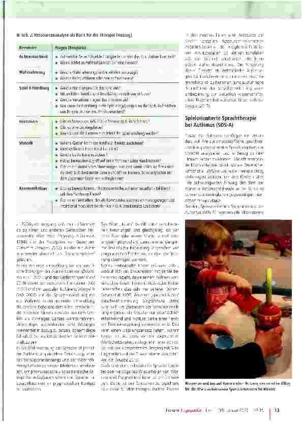 Vorschauseite 2: Spielorientierte Sprachtherapie bei Autismus (SOS-A)
