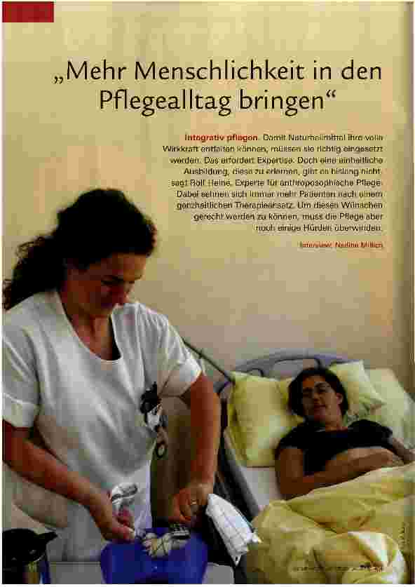 Vorschauseite 1: Mehr Menschlichkeit in den Pflegealltag bringen