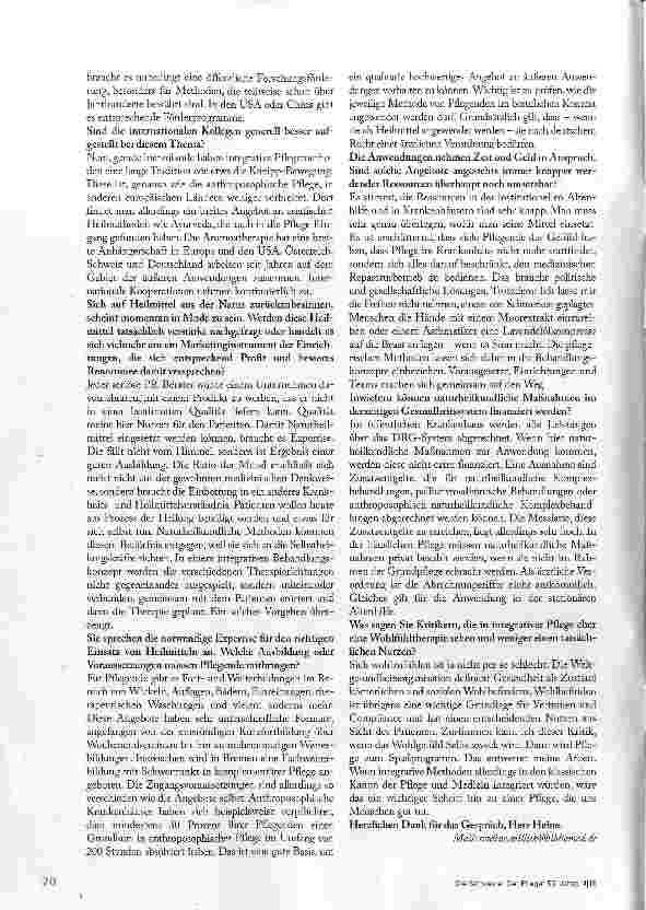 Vorschauseite 3: Mehr Menschlichkeit in den Pflegealltag bringen
