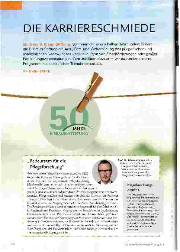 Vorschauseite 1: DIE KARRIERESCHMIEDE
