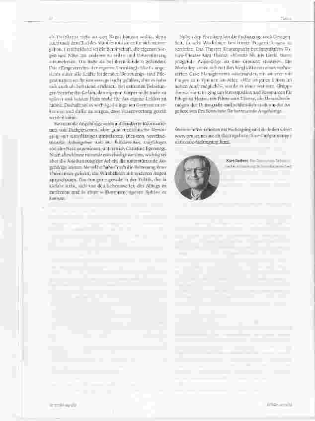 Vorschauseite 3: Who cares? Zukunft der Sorgearbeit im Alter