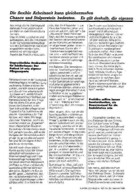 Vorschauseite 4: Andere Krankenpflege Zum Ausbildungseinsatz von Krankenpflegeschülerinnen in der Sozialstation