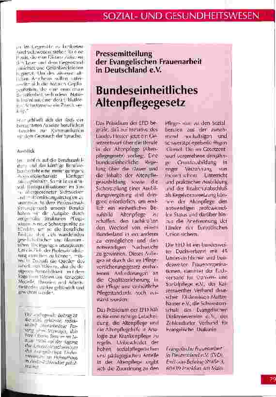 Vorschauseite 5: Professionalität in der Pflege Kommunikation, Berührungsfähigkeit und der Umgang mit Gefühlen als ihre wesentlichen Merkmale