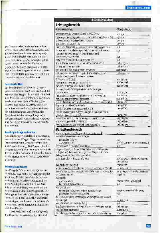 Vorschauseite 2: Zeugnisse richtig lesen Ein kleines Beurteilungslexikon zum Nachschlagen