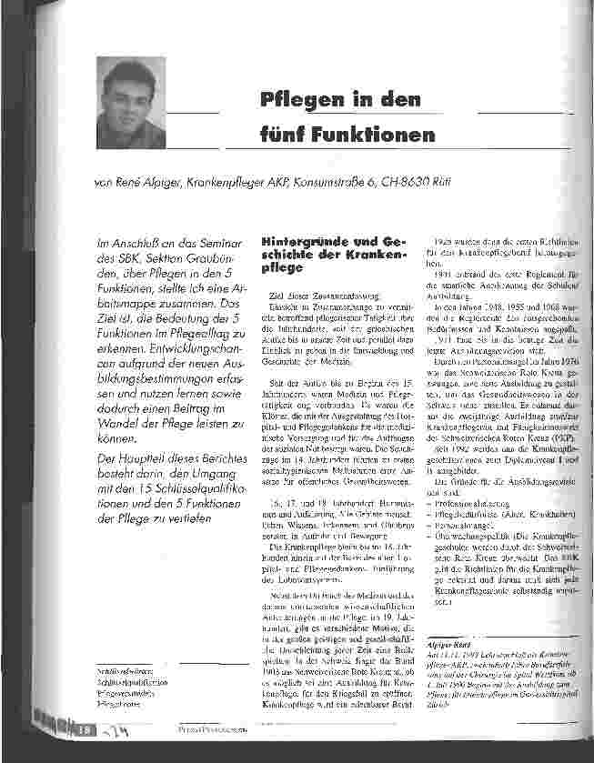 Vorschauseite 1: Pflegen in den fünf Funktionen