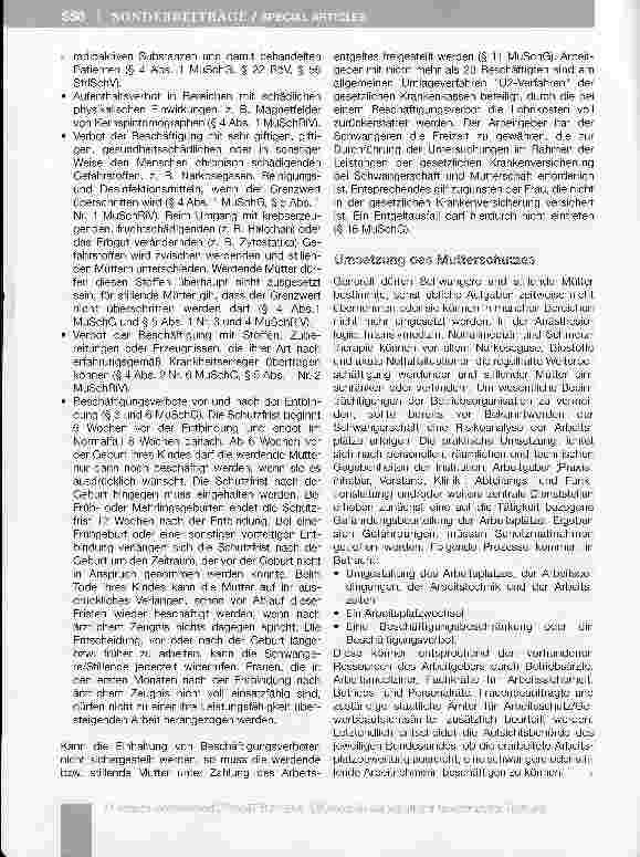 Vorschauseite 3: Mutterschutz in der Anästhesiologie - Verfahrensweisen inKlinik und Praxis