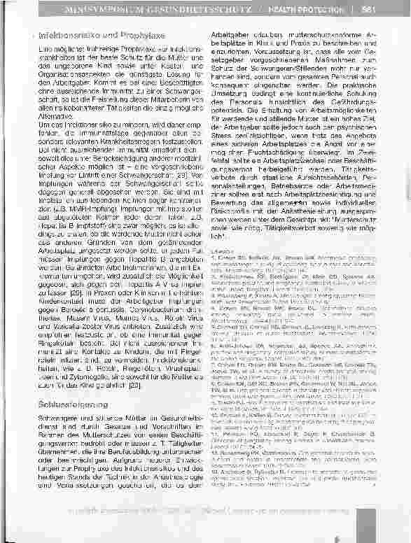 Vorschauseite 6: Mutterschutz in der Anästhesiologie - Verfahrensweisen inKlinik und Praxis
