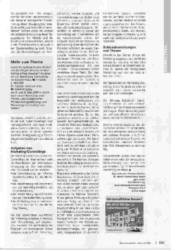 Vorschauseite 2: Ohne Marketing-Controlling geht es nicht