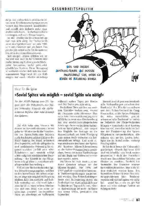 Vorschauseite 2: Allgemeine Aufrüstung - die Pflege muß sich einmischen!