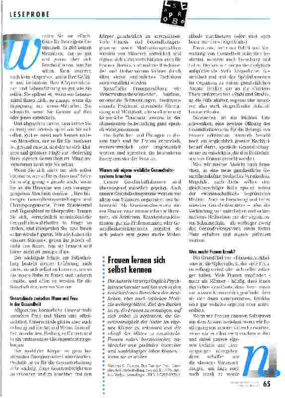 Vorschauseite 6: Allgemeine Aufrüstung - die Pflege muß sich einmischen!