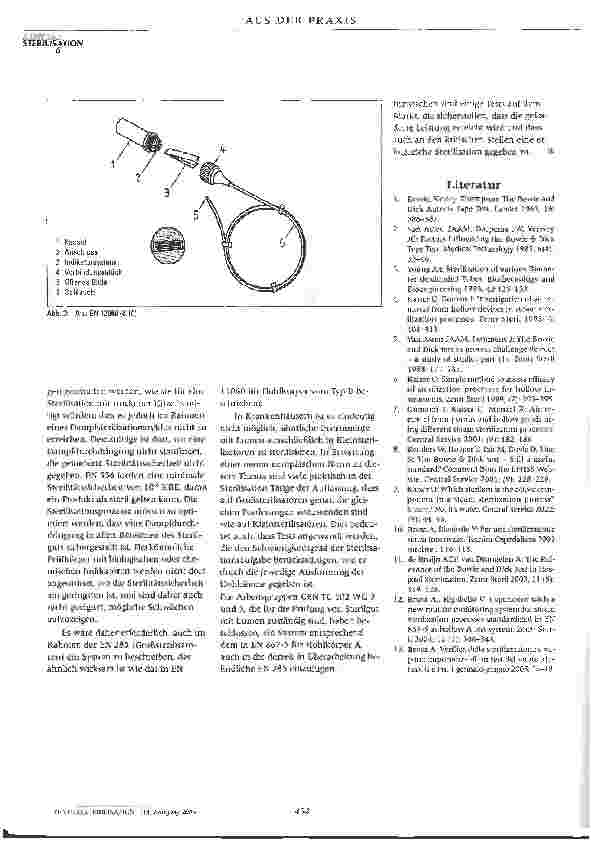Vorschauseite 3: Zur Notwendigkeit einer Norm für die Sterilisation von Instrumenten mit Lumen