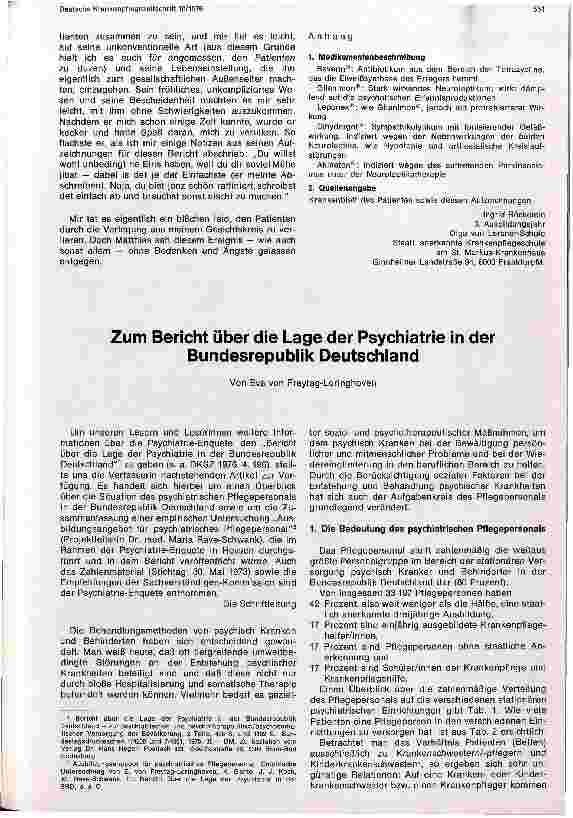 Vorschauseite 6: Betreuung eines Patienten mit endogener paranoid-halluzinatorischer Psychose
