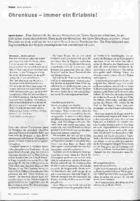 Vorschauseite 1: Ohrenkuss - immer ein Erlebnis!