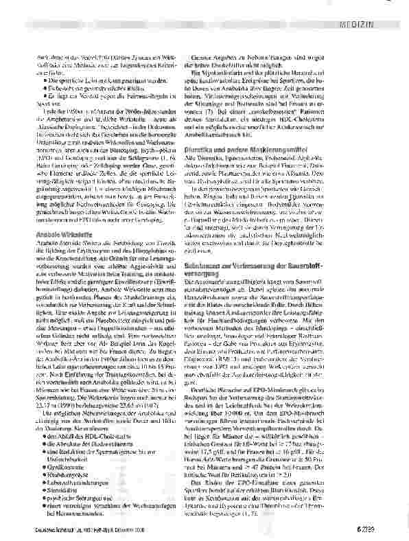 Vorschauseite 2: Verbotene Arzneimittel im Sport