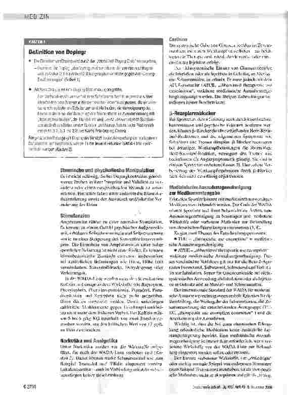 Vorschauseite 3: Verbotene Arzneimittel im Sport