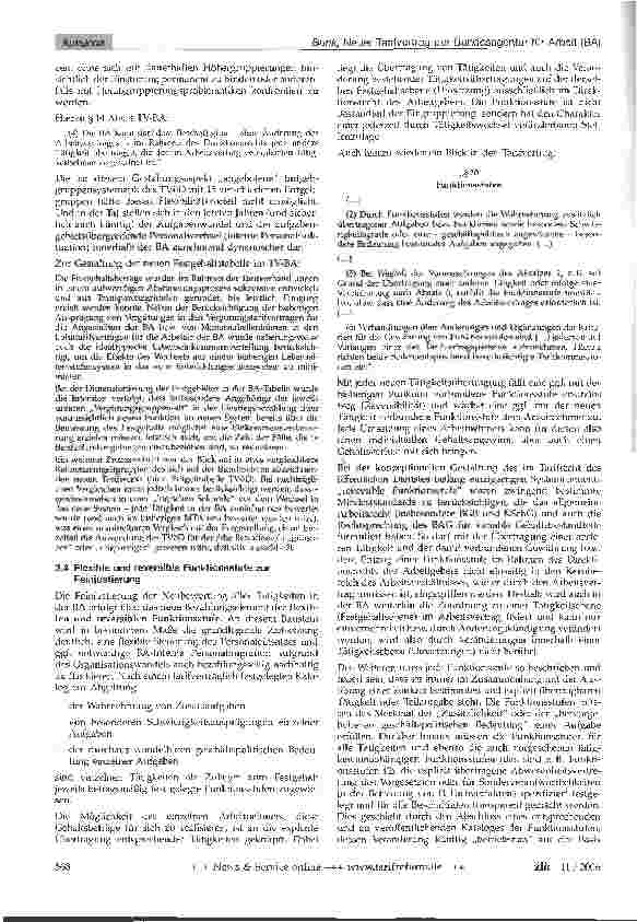 Vorschauseite 3: Neuer Tarifvertrag der Bundesagentur für Arbeit (BA) mit vielen zusätzlichen Flexibilitätsaspekten