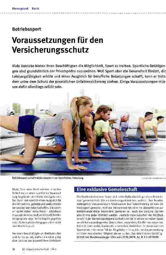 Vorschauseite 1: Voraussetzungen für den Versicherungsschutz