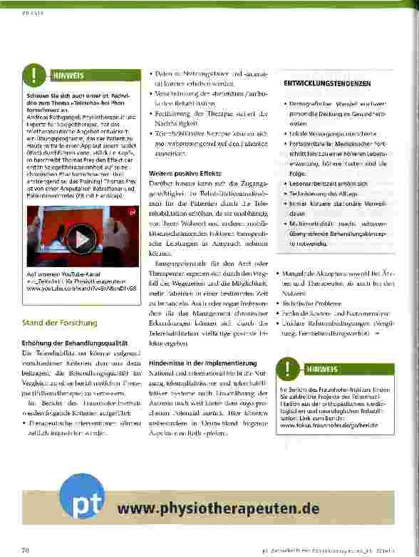 Vorschauseite 2: Telerehabilitation
