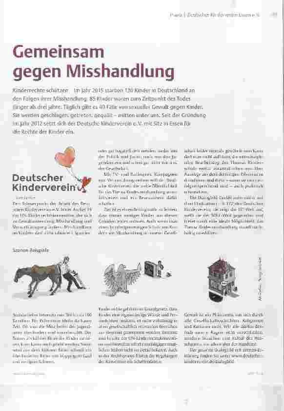 Vorschauseite 1: Gemeinsam gegen Misshandlung