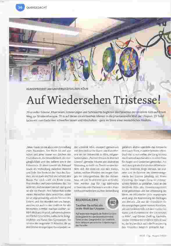Vorschauseite 1: Auf Wiedersehen Tristesse !
