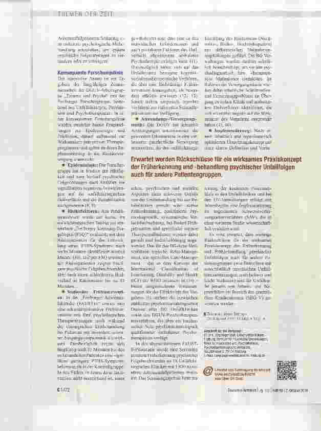 Vorschauseite 2: Psychotraumatologie nach Unfällen