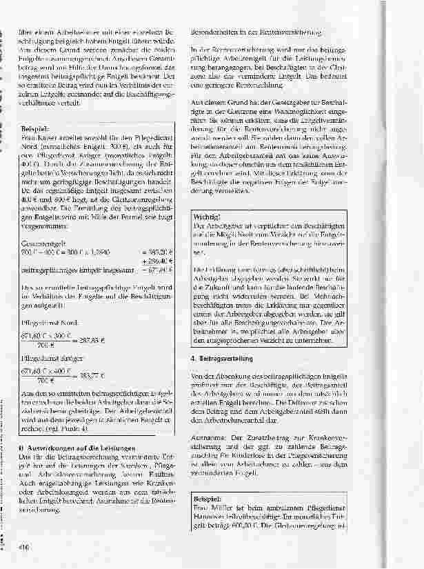 Vorschauseite 4: Beitragsberechnung in der Gleitzone