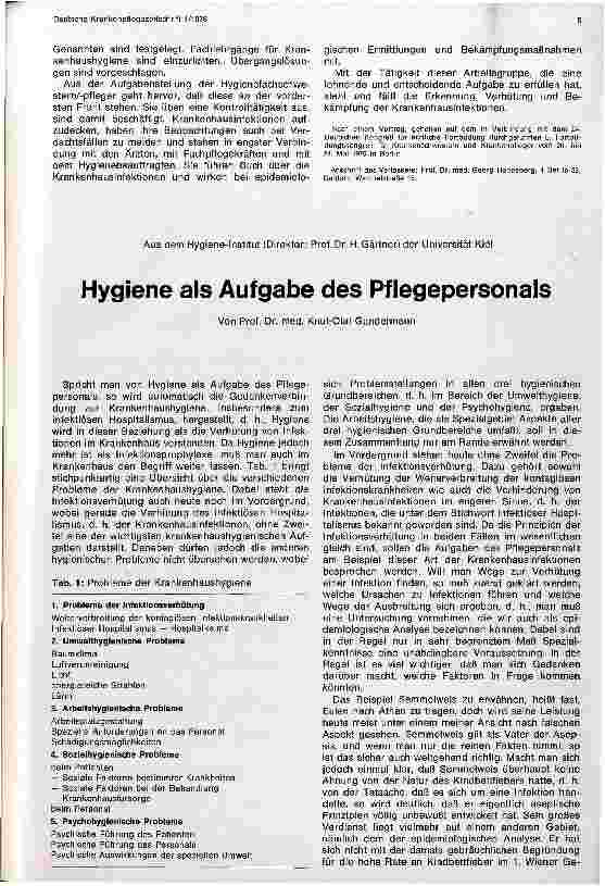 Vorschauseite 4: Erkennen, Verhütung und Bekämpfung von Krankenhausinfektionen