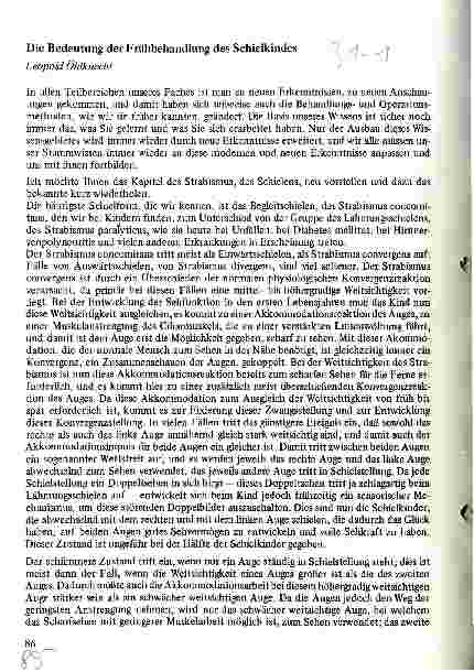 Vorschauseite 1: Die Bedeutung der Frühbehandlung des Schielkindes