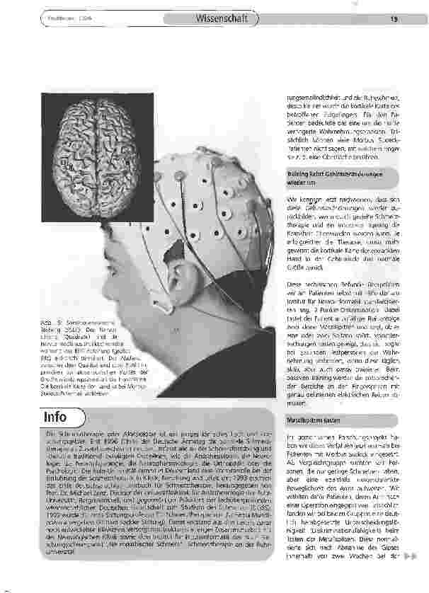 Vorschauseite 6: Wenn Berührung weh tut:Neue Wege in der Schmerztherapie
