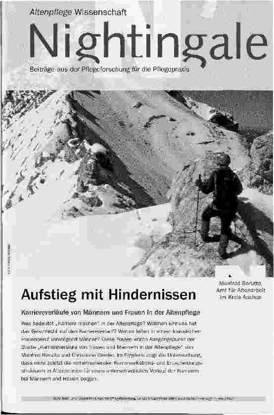 Vorschauseite 1: Beiträge aus der Pflegeforschung für die Pflegepraxis Aufstieg mit Hindernissen - Karriereverläufe von Männern und Frauen in der Altenpflege