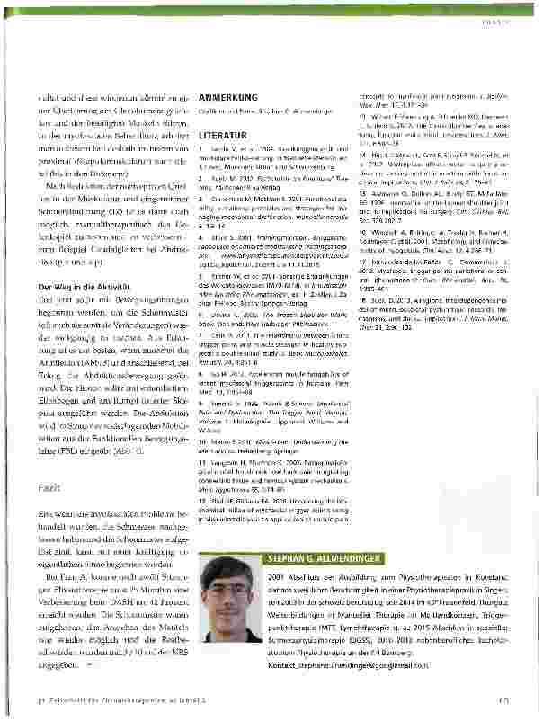 Vorschauseite 4: Frozen Shoulder - der Weg in die Aktivität