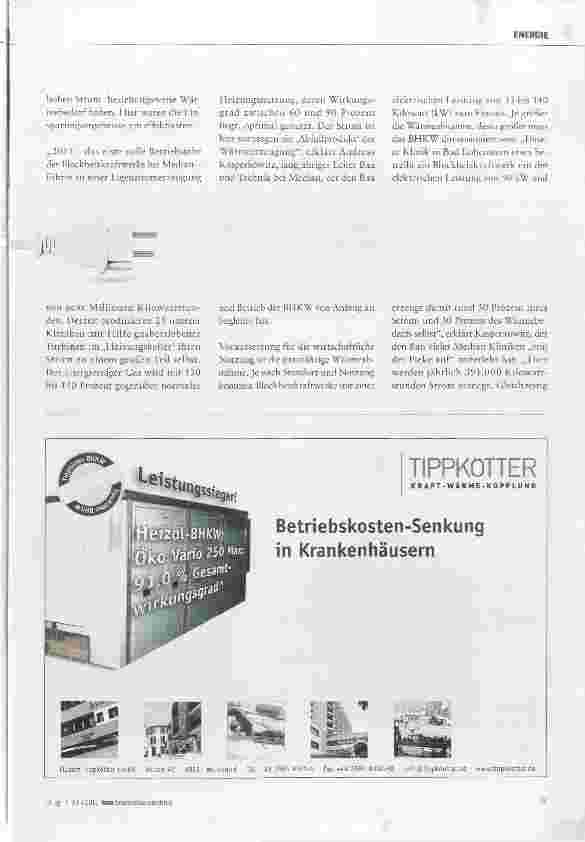 Vorschauseite 2: Win-win für Umwelt und Klinik