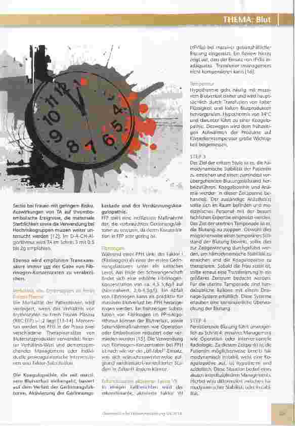 Vorschauseite 6: Der D-A-CH Algorithmus: richtiges Handeln bei postpartaler Blutung