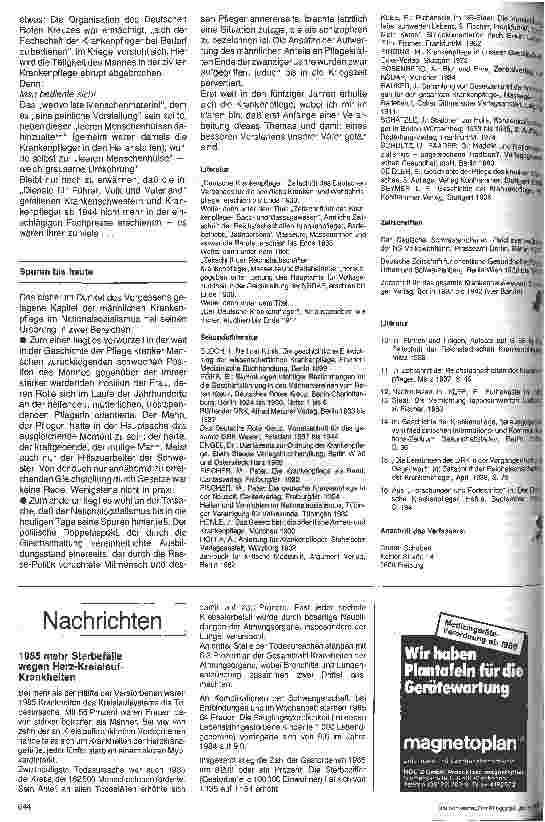 Vorschauseite 3: Pfleger im Natinalsozialismus Teil II