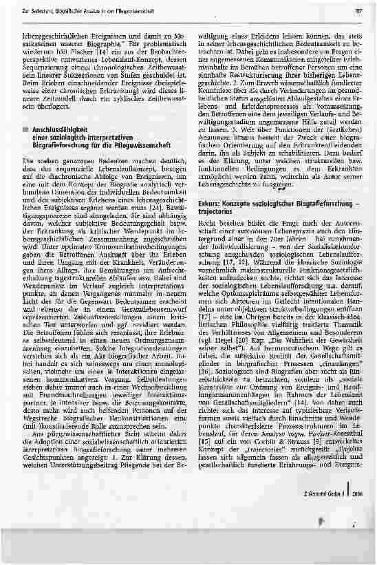 Vorschauseite 5: Zur Bedeutung biografischer Ansätze in der Pflegewissenschaft