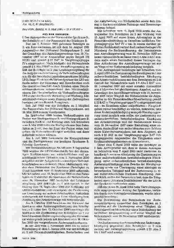 Vorschauseite 2: Zustimmungsersetzung zu betriebsbedingter Änderungskündigung eines Personalratsmitgliedes