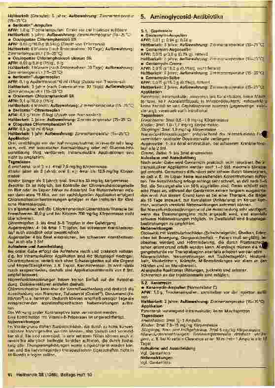 Vorschauseite 6: Rationale Anwendung von antibakteriellen Chemotherapeutika