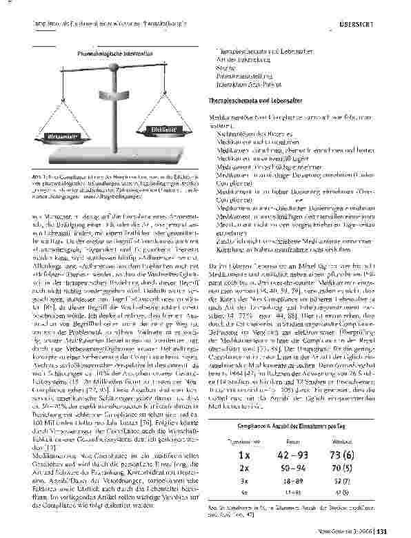 Vorschauseite 2: Compliance als Fundament einer wirksamen Pharmakotherapie