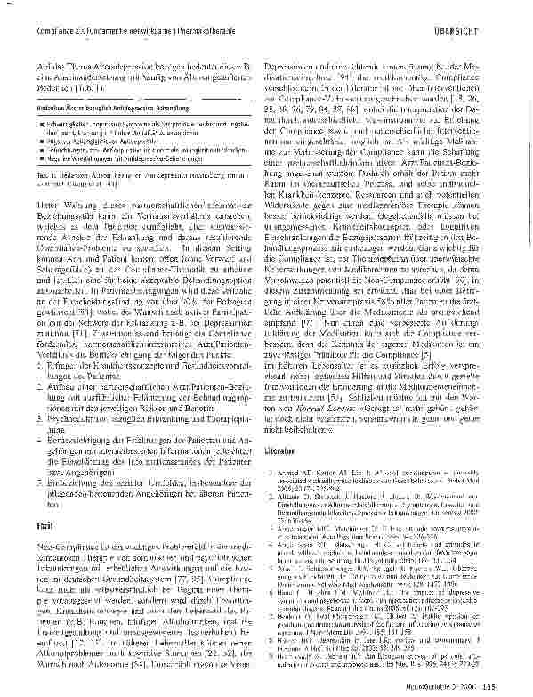 Vorschauseite 6: Compliance als Fundament einer wirksamen Pharmakotherapie