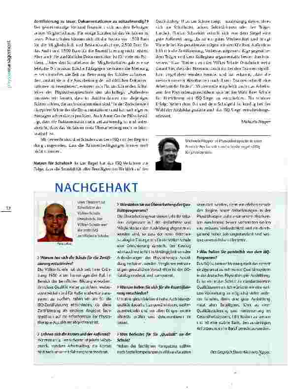 Vorschauseite 3: ISQ - Zertifizierung von Berufsfachschulen Für Qualität in der Ausbildung sorgen