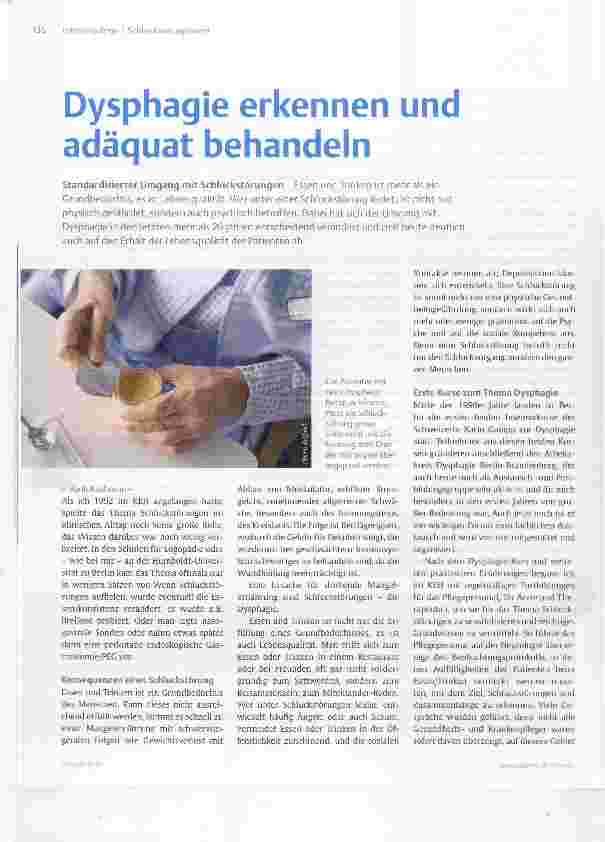 Vorschauseite 1: Dysphagie erkennen und adäquat behandeln
