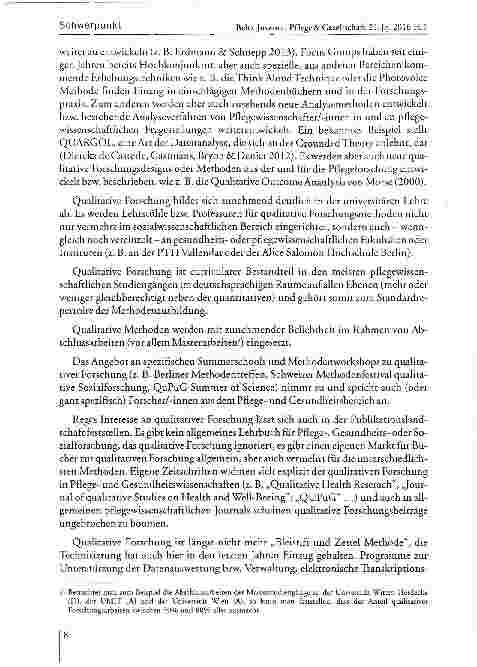 Vorschauseite 4: Qualitative Forschung in der Konjunktur -(k)ein Anlass zur Freude?