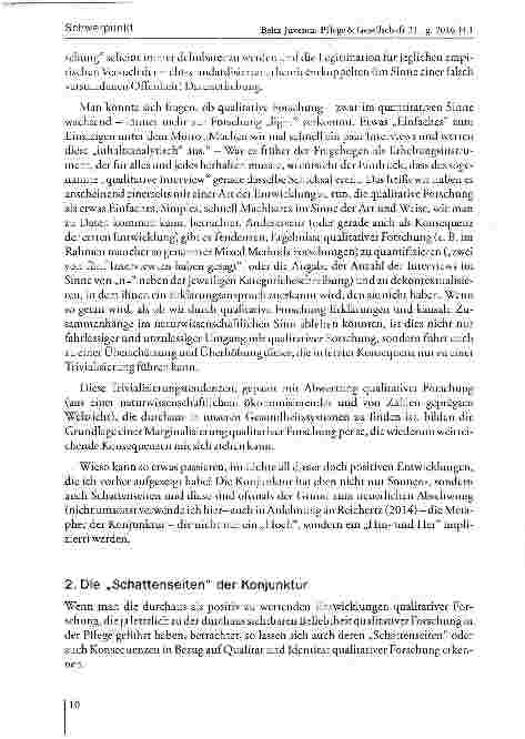Vorschauseite 6: Qualitative Forschung in der Konjunktur -(k)ein Anlass zur Freude?
